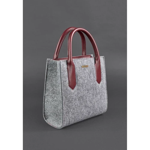 Женская сумка тоут BlankNote серая (BN-BAG-28-felt-vin): Пол Женский