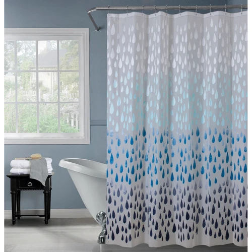 Шторка для ванной комнаты без колец Werk PEVA Стремительный ливень 180х180 см без колец (WK-10003): Тип Шторка для ванной