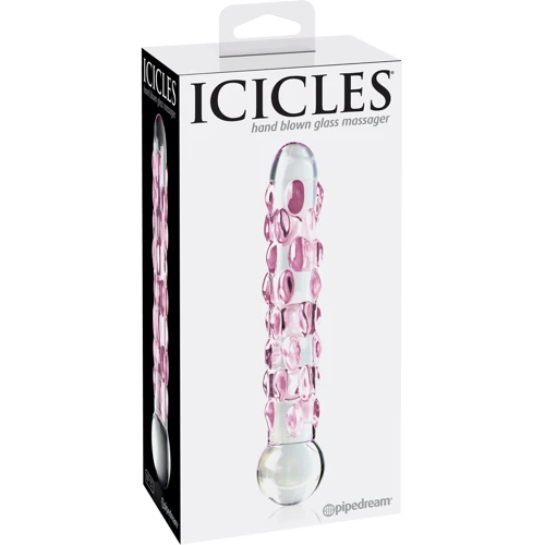 Стеклянный стимулятор Icicles No 7 Hand Blown Massager, 14,5x3,8 см