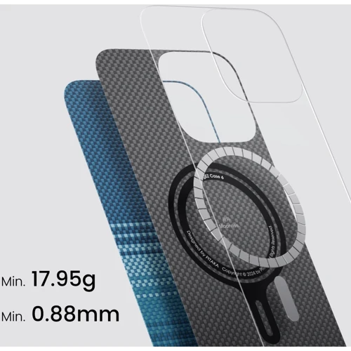 Чехол для iPhone Pitaka Sunset Moonrise Tactile Woven Case Moonrise (KI1601PMOM) for iPhone 16 Plus фото 7