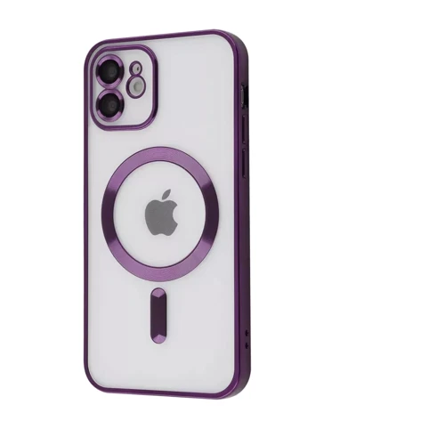 Чехол для iPhone TPU Case Metal Matte Case with Magnetic Ring Deep Purple for iPhone 14 Pro