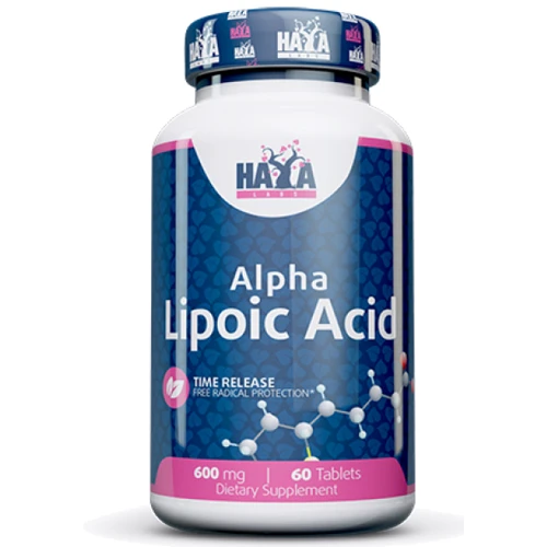 Альфа-ліпоєва кислота 600 мг 60 таблеток Haya Labs Alpha Lipoic Acid Time Release