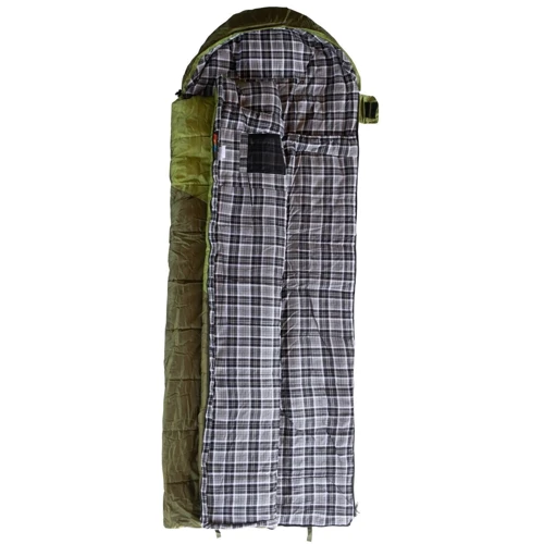 Спальный мешок Tramp Kingwood Regular R темно-оливковый/серый (TRS-053R-R): Ширина в плечах 80 см
