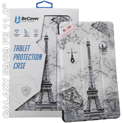 Аксессуар для планшетных ПК BeCover Smart Case Paris for Samsung X710 Galaxy Tab S9 / X510/X516B Galaxy Tab S9 FE (710420): Цвет рисунок