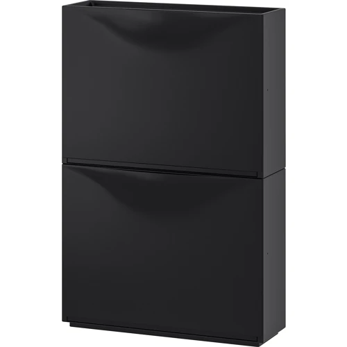 Тумба для обуви ІКЕА Trones 52х18х39 см Черный (80397313)