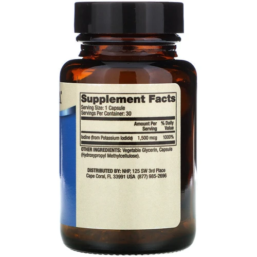 Dr. Mercola Iodine, 1.5 mg, 30 Capsules (MCL-01614): Тип Йод
