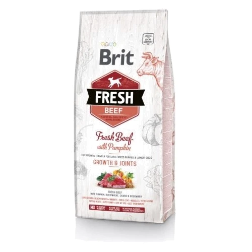 Сухой корм Brit Fresh Beef/Pumpkin для щенков крупных пород 2.5 кг (8595602530762)
