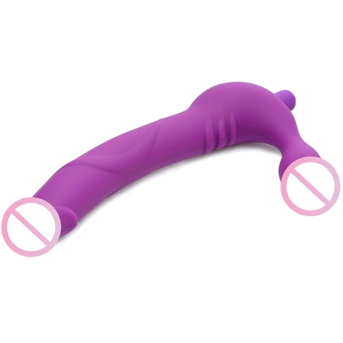 Royal Revolver Vibrating Strapless Silicone Strap On Dildo - страпон, 24.7x3.8 см