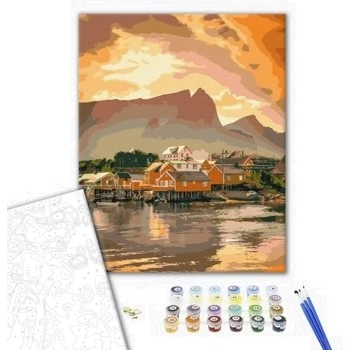 Картина по номерам Brushme Уютный закат в Норвегии 40x50 см (BS52457): Производитель Brushme