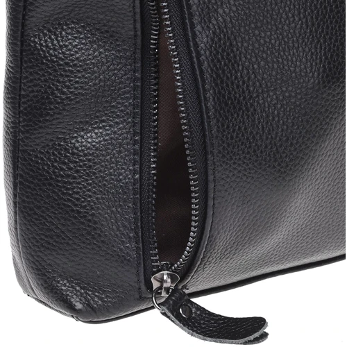 Чоловіча сумка планшет Borsa Leather чорна (K17859-black): Застібка Механічна