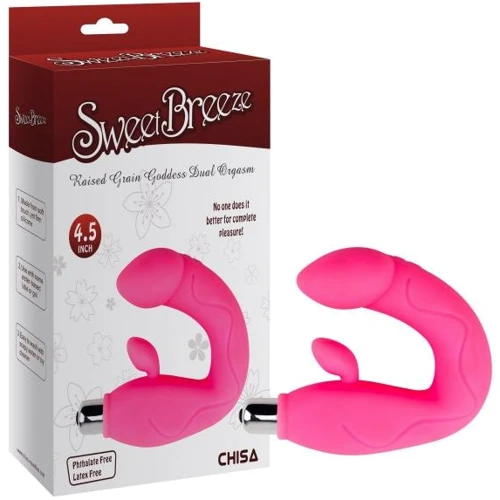 Вибромассажер CHISA Raised Grain Goddess Dual Orgasm Pink