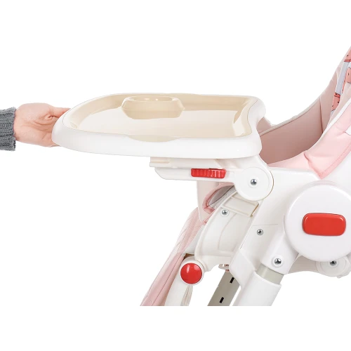 Стільчик для годування El Camino Crystal Watermelon Pink (ME 1037): Регулювання висоти стільця 5 позицій