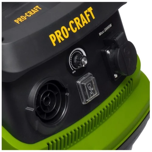 Промышленный пылесос Procraft VP2000: Объем контейнера для мусора, л 30