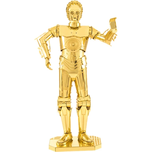Металевий 3D конструктор Fascinations Дроїд Star Wars Gold C-3PO, MMS270