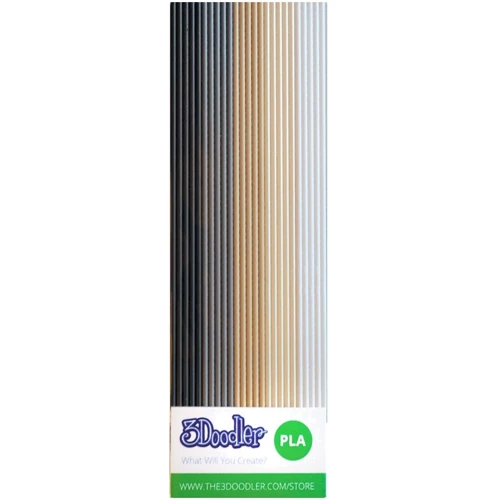 Набор стержней из PLA-пластика для профессионального использования с 3Doodler Create - Хаки (25 шт, метал/глянец): Производитель 3Doodler Create