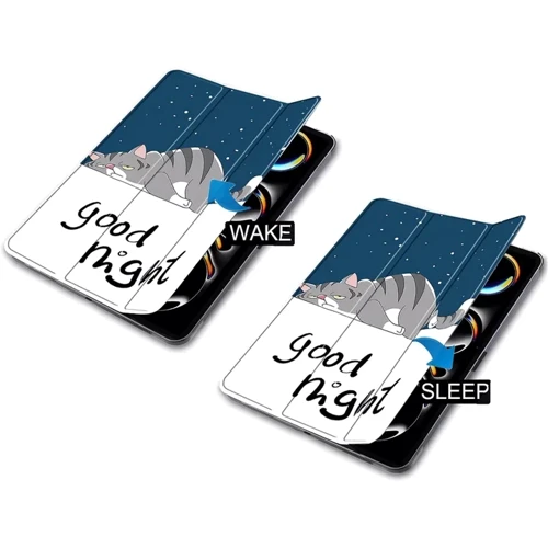 Аксесуар для iPad BeCover Smart Case Good Night для iPad Pro 11 M4 2024 (711636): Особливості трансформируется в подставку, Надежная защита от царапин и загрязнений, режим автопробуждения/сна, Складывается в подставку, Стильный дизайн, Удобно держать в руке