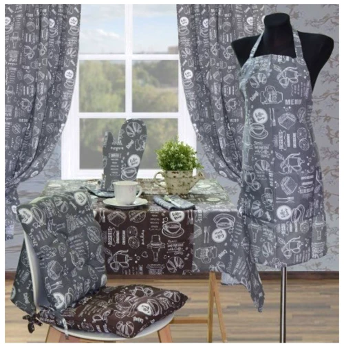 Комплект штор Прованс Breakfast grey 136х170 см (11135)