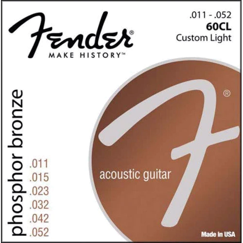 Струна для гитар Набор струн для акустической гитары Fender 60CL