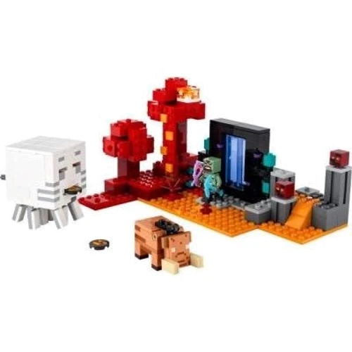 Конструктор LEGO Minecraft Засідка біля порталу в Нижньому світі (21255): Рекомендований вік от 8 лет