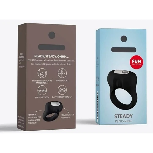 Эрекционное виброкольцо Fun Factory Steady Black