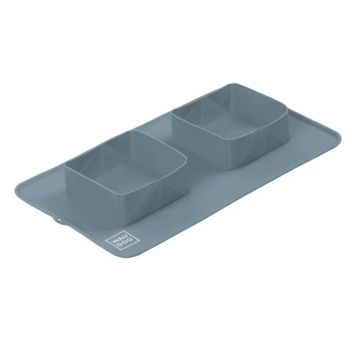 Миска складная WAUDOG Silicone 385х230х50 мм серый (508011): Особенности Походная