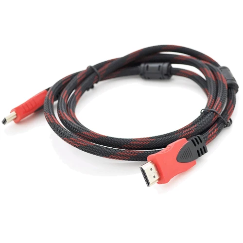 Кабель и переходник HDMI to HDMI 25.0m v1.4, OD-7.4mm Black/RED Merlion (YT-HDMI(M)/(M)NY/RD-25m)