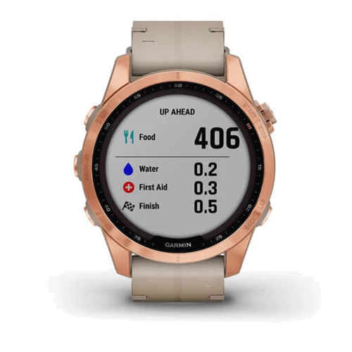 Смарт-часы Garmin Fenix 7S Sapphire Solar Rose Gold Titanium with Limestone Leather Band (010-02539-35): Объем внутренней памяти 32 гб