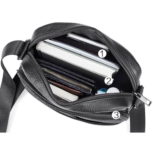 Мужская сумка через плечо Buffalo Bags черная (SHIM7603A-black): Пол Мужской