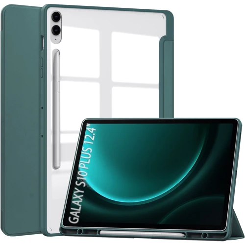 Аксессуар для планшетных ПК BeCover Case Book Soft Edge with Pencil mount Dark Green for Samsung X820 Galaxy Tab S10 Plus (712254): Цвет зеленый