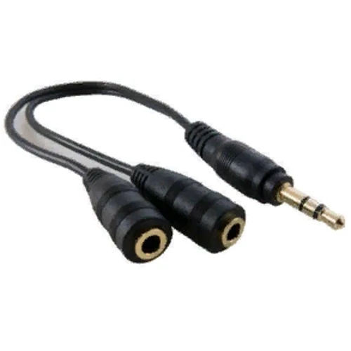 Кабель і перехідник Extradigital mini Jack 3.5 мм (M) - 2 x mini Jack 3.5 мм (F) 0.2 м (KBA1680)