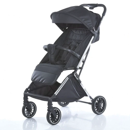 Прогулочная коляска детская EL CAMINO LINK Черная (ME 1129 Black Striped)