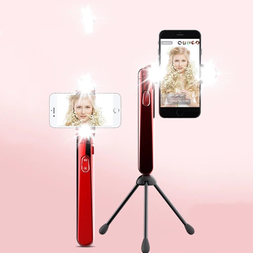 WK Selfie Stick Bluetooth 71cm Red (WT-P06): Материал пластик, металл