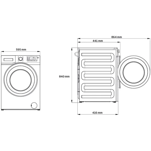 Стиральная машина Beko SWRE6512XWW2E: Тип загрузки фронтальная