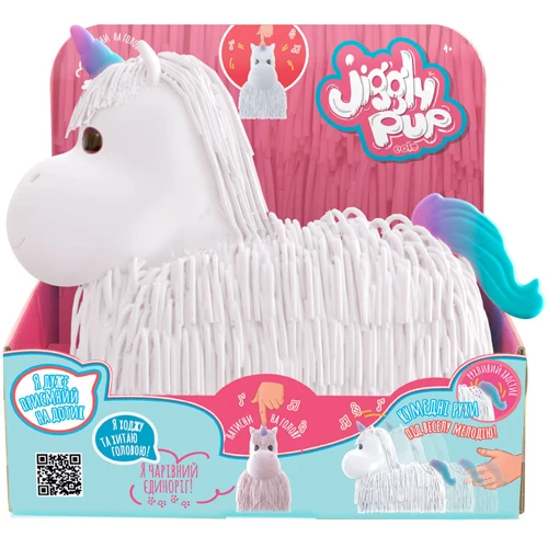 Интерактивная игрушка JIGGLY PUP - Волшебный единорог (белый) JP002-WB-WH: Рекомендуемый возраст от 4 лет