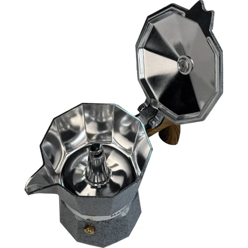 Гейзерная кофеварка Magio 150 мл (MG-1010): Цвет серый
