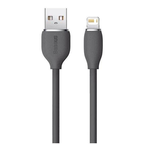 Кабель Baseus USB Cable to Lightning Jelly Liquid Silica Gel Fast Charging 2.4A 1.2m Black (CAGD000101): Тип USB Cable - Lightning
