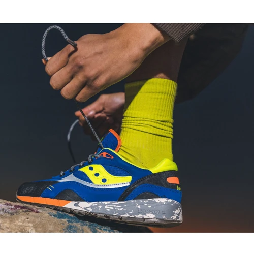 Кроссовки Saucony Shadow 6000 Trail (70643-1s) 41 (8.5) синие натуральная кожа демисезон фото 5