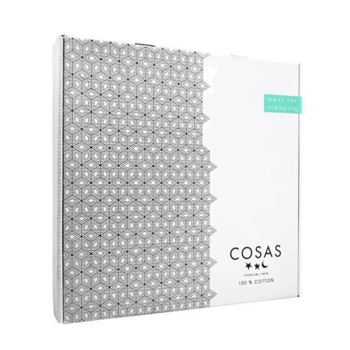 Комплект постільної білизни Cosas Ranfors Grey Rose підлітковий 155х215 см (Ranfors_Grey_Rose_155): Кількість одиниць 3 ел.