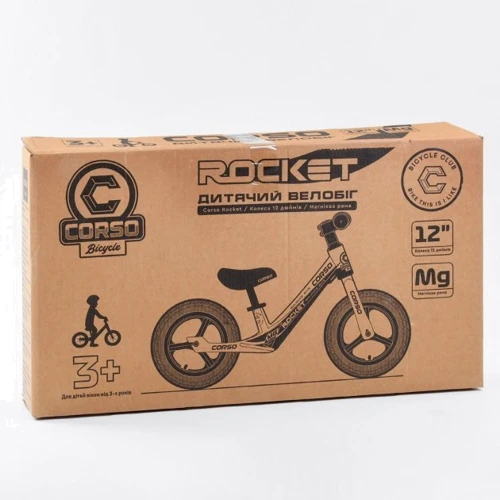 Беговел Corso Rocket 27667 (розовый): Возраст от 3 лет