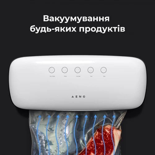 Вакуумный упаковщик AENO VS2 (AVS0002): Режим работы Вакуумирование бутылок, Вакуумирование влажных продуктов, Вакуумирование сухих продуктов, Создание в