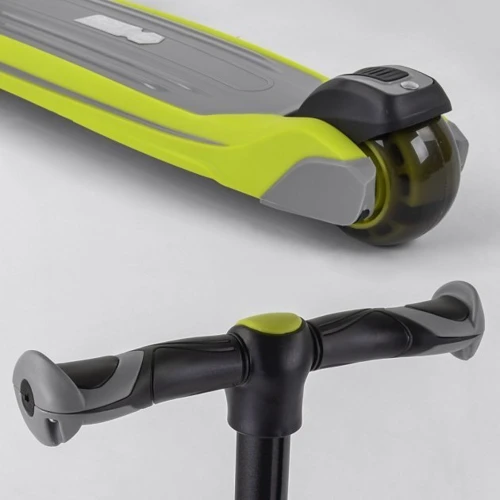 Самокат Best Scooter серо-салатовый (JS-20815): Конструкция рамы цельная
