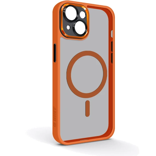 Чехол для iPhone ArmorStandart Unit Case Magsafe SE Orange Black for iPhone 15 Plus (ARM75373)