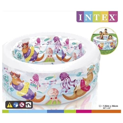 Детский надувной бассейн Intex 58480 Аквариум, 152*56 см  фото 1