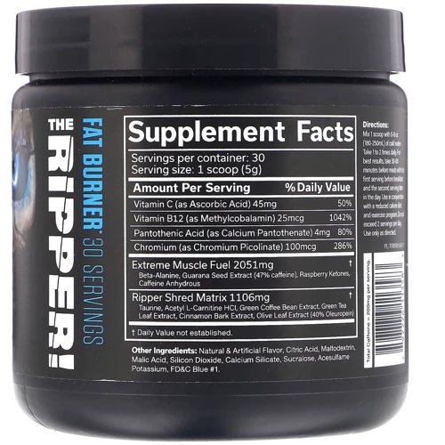 Жиросжигатель JNX Sports The Ripper 150 g / 50 serving / Blue raspberry: Пол Унисекс