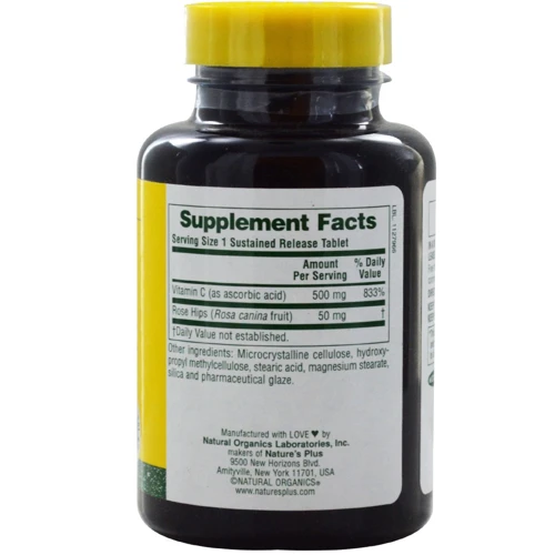 Natures Plus Vitamin С 500 mg 90 tabs / 90 servings: Пол Унисекс
