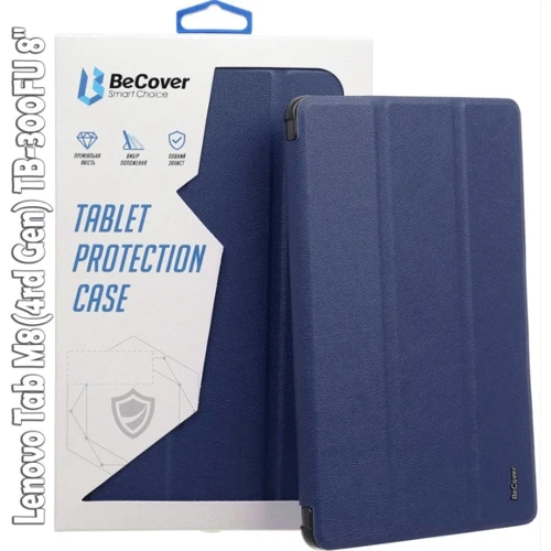Аксессуар для планшетных ПК BeCover Smart Case Deep Blue for Lenovo Tab M8 TB-300FU (4rd Gen) 8" (709210): Цвет синий