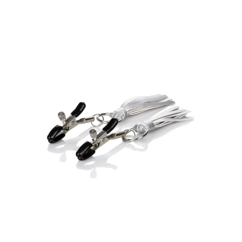 Зажимы для сосков CalExotics Playful Tassels Nipple Clamps с кисточками, серебристый