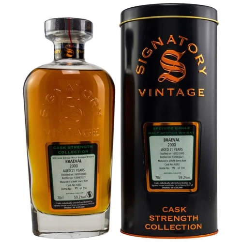 Віскі Signatory Braeval Cask Strength 2000 21 Years 0.7 (BWW7174)