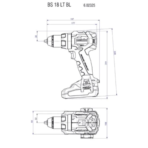 Шуруповерт Metabo BS 18 LT BL (602325550): Тип инструмента дрель-шуруповерт