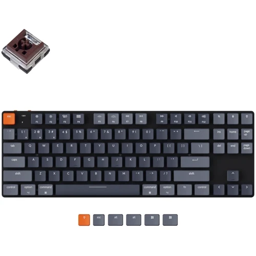 Клавиатура Keychron K1SE 87 Key Optical Brown RGB Hot-Swap Wireless UA Black (K1SEE3_KEYCHRON)